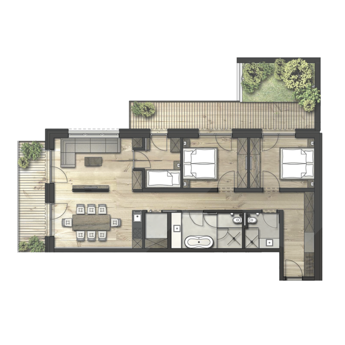 Apartment 3 interior