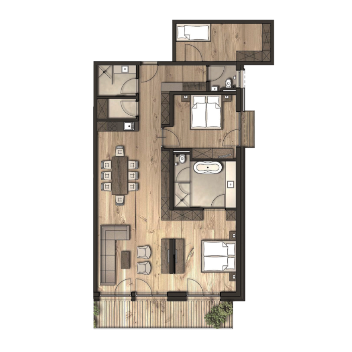 Apartment 4 Innenansicht