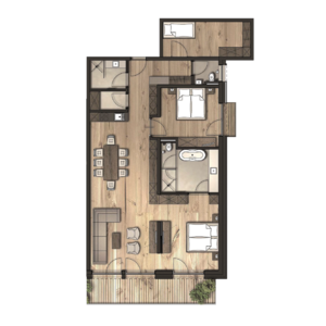 Apartment 4 Innenansicht