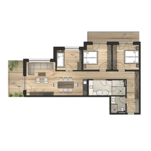 Apartment 8 Innenansicht
