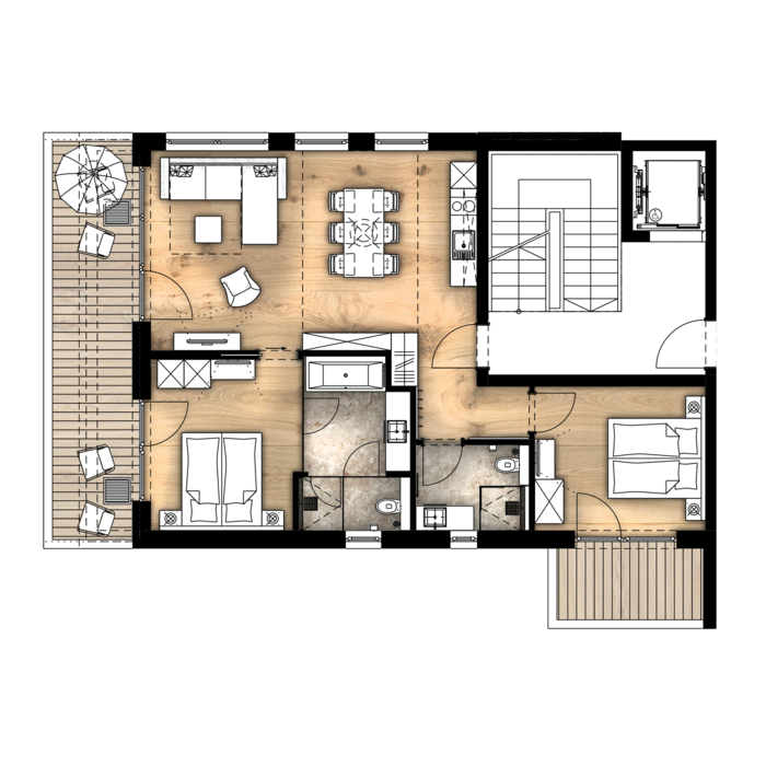 Apartment 23 Innenansicht