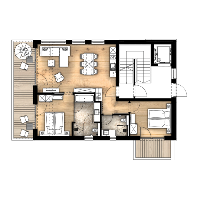 Apartment 24 Innenansicht