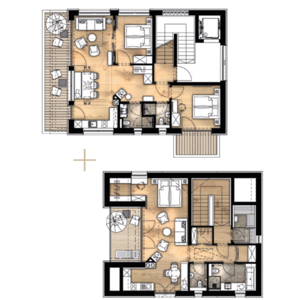 Apartment 25 & 26 Ansicht