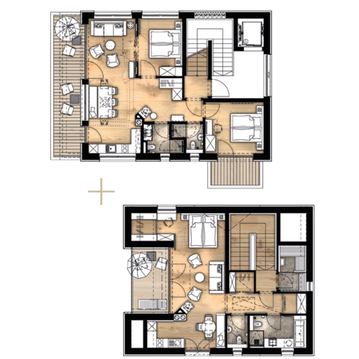 Apartment 25 & 26 view