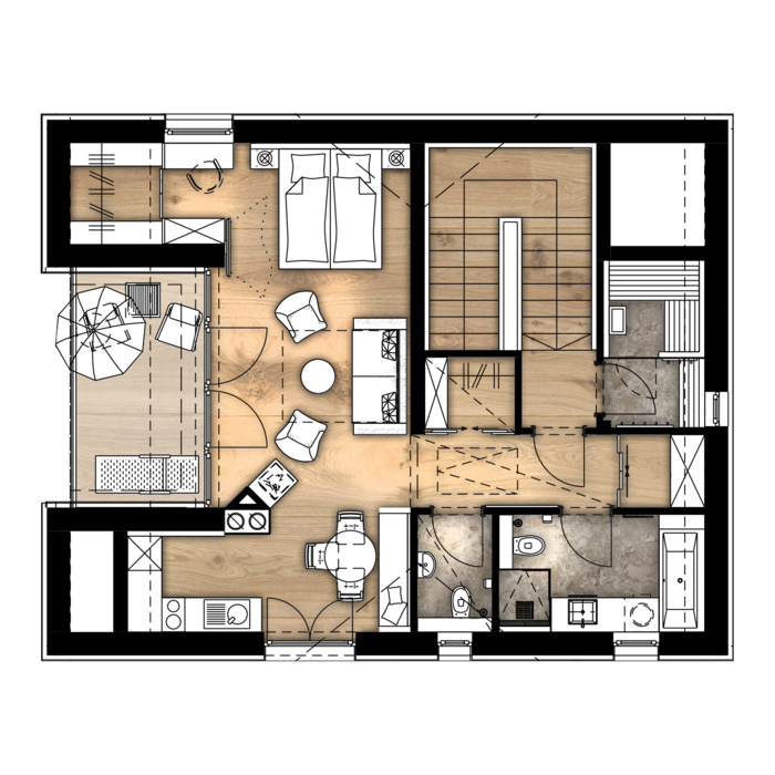 Grundriss Apartment 26