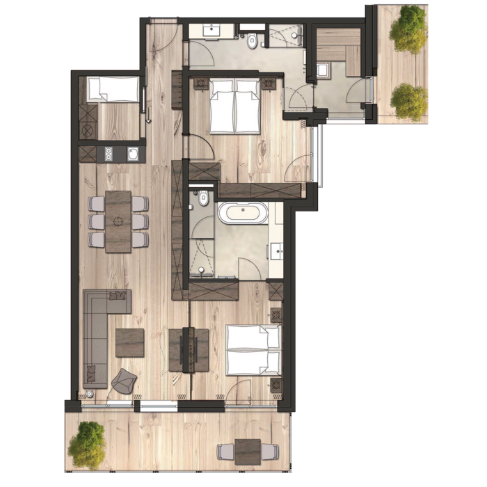 Floor plan apartment 9