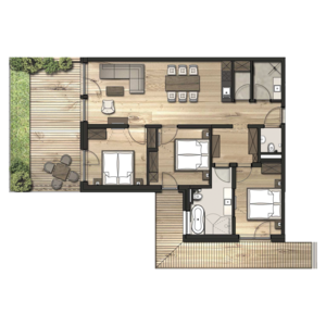 Grundriss Apartment 11