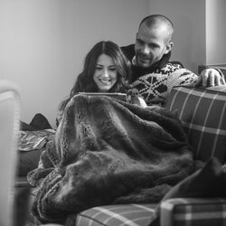 couple in an apartment in Obergurgl