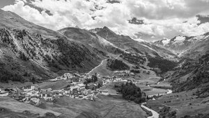 tyrolean village in the Alps